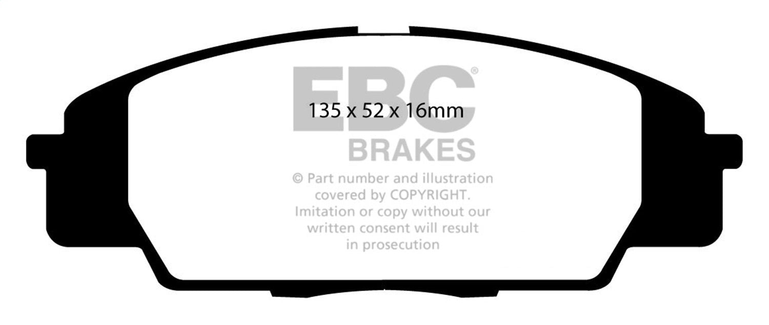 EBC Brakes DP51254NDX Bluestuff NDX Full Race Brake Pads - Truck Part Superstore