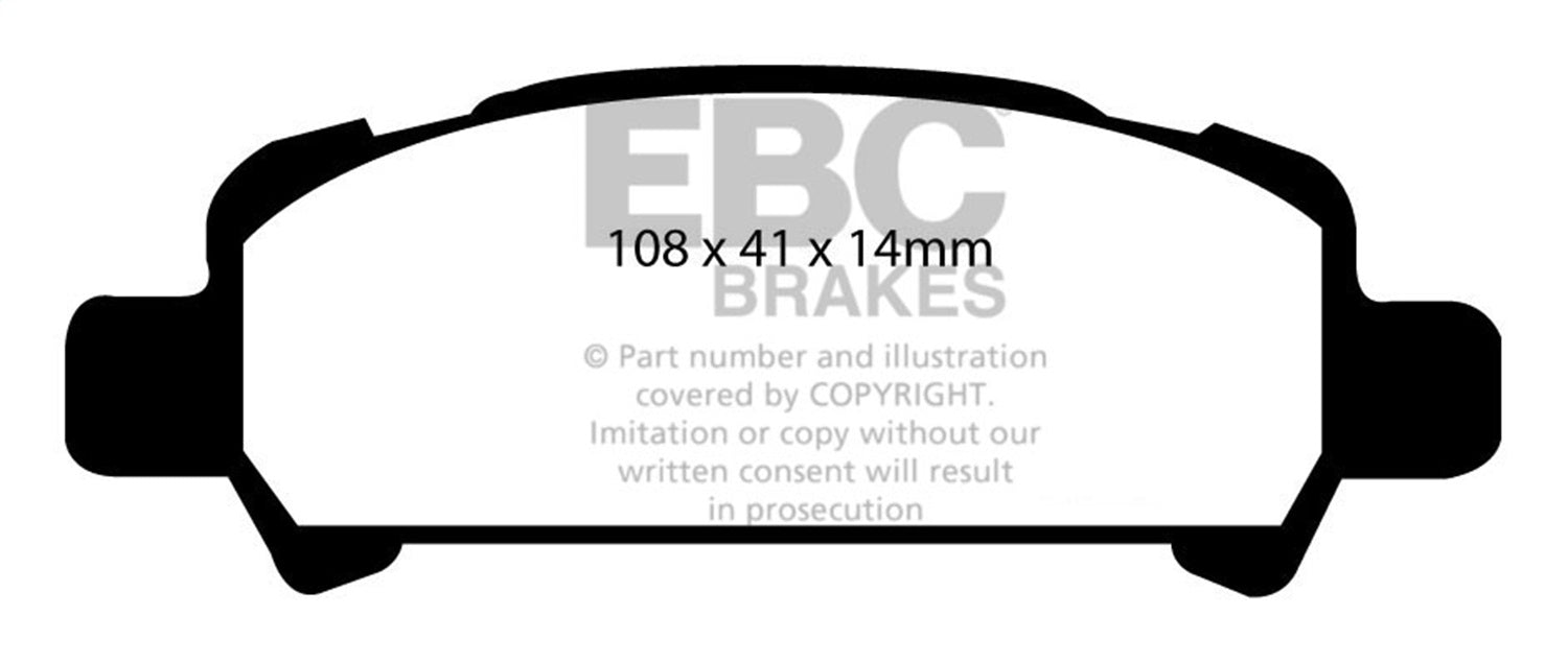 EBC Brakes DP51293NDX Bluestuff NDX Full Race Brake Pads - Truck Part Superstore