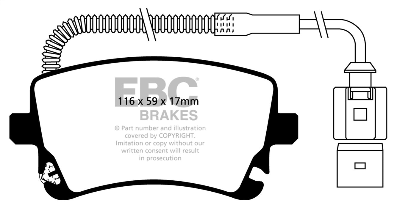 EBC Brakes DP51470NDX Bluestuff NDX Full Race Brake Pads - Truck Part Superstore