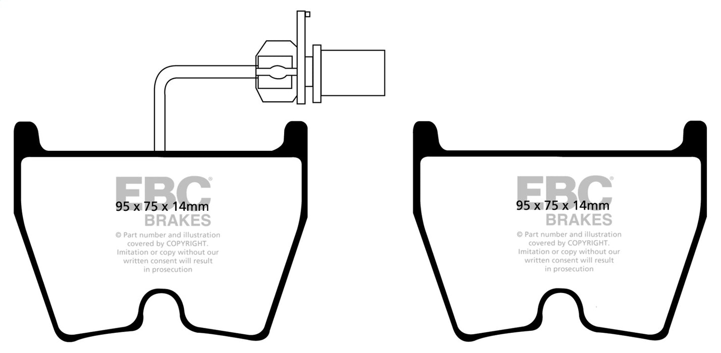 EBC Brakes DP51513NDX Bluestuff NDX Full Race Brake Pads - Truck Part Superstore