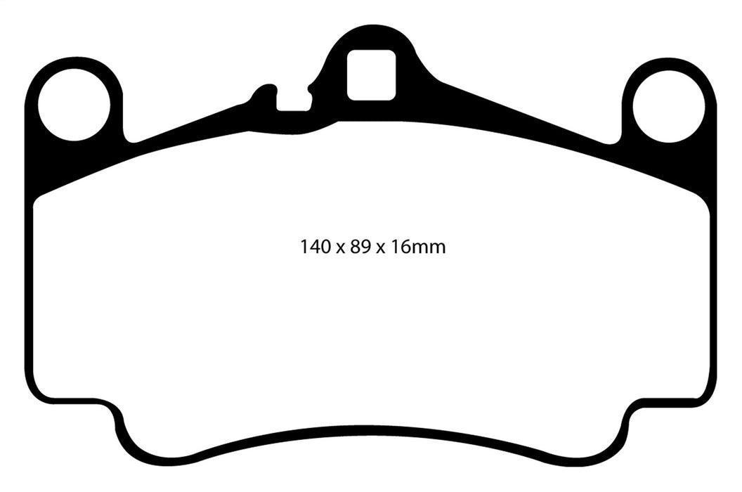 EBC Brakes DP51515NDX Bluestuff NDX Full Race Brake Pads; FMSI Pad No. D916; - Truck Part Superstore