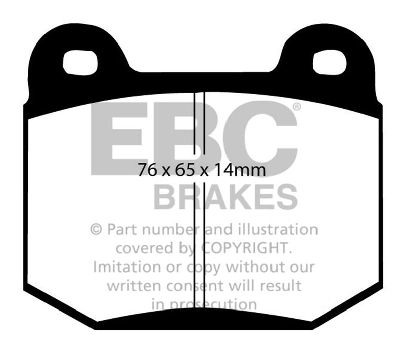 EBC Brakes DP51537NDX Bluestuff NDX Full Race Brake Pads - Truck Part Superstore