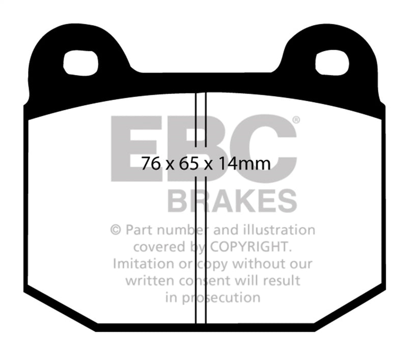 EBC Brakes DP51538NDX Bluestuff NDX Full Race Brake Pads; FMSI Pad No. D961; - Truck Part Superstore