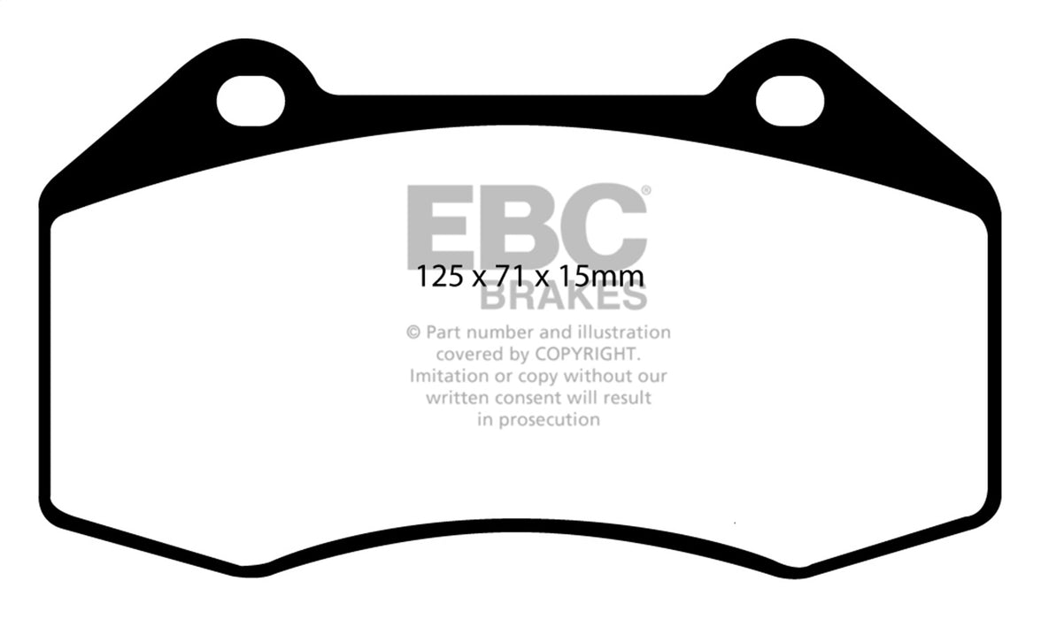 EBC Brakes DP51539NDX Bluestuff NDX Full Race Brake Pads - Truck Part Superstore