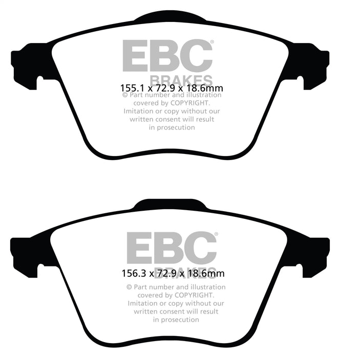 EBC Brakes DP51574NDX Bluestuff NDX Full Race Brake Pads - Truck Part Superstore