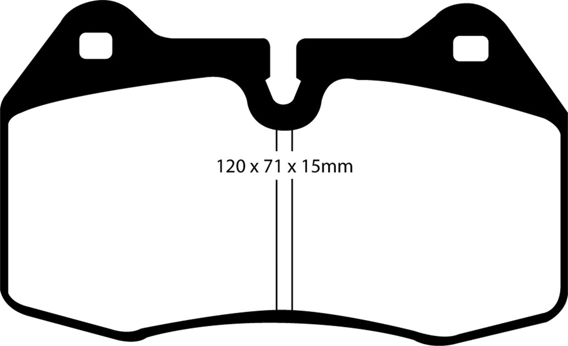 EBC Brakes DP51644NDX Bluestuff NDX Full Race Brake Pads - Truck Part Superstore