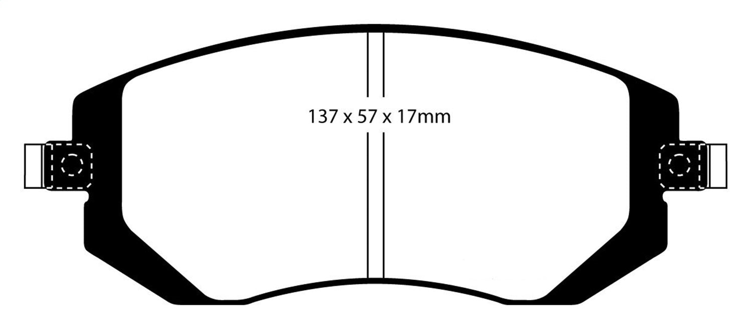 EBC Brakes DP51661NDX Bluestuff NDX Full Race Brake Pads - Truck Part Superstore