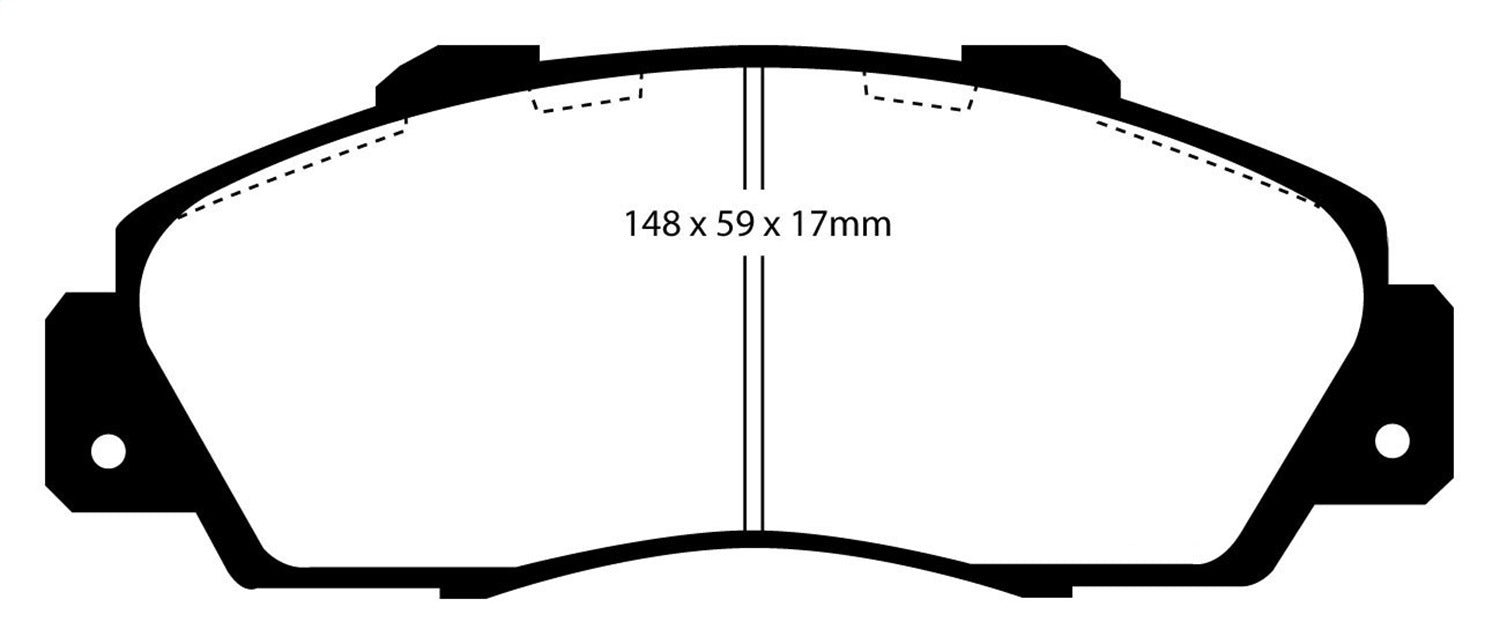 EBC Brakes DP5872NDX Bluestuff NDX Full Race Brake Pads - Truck Part Superstore