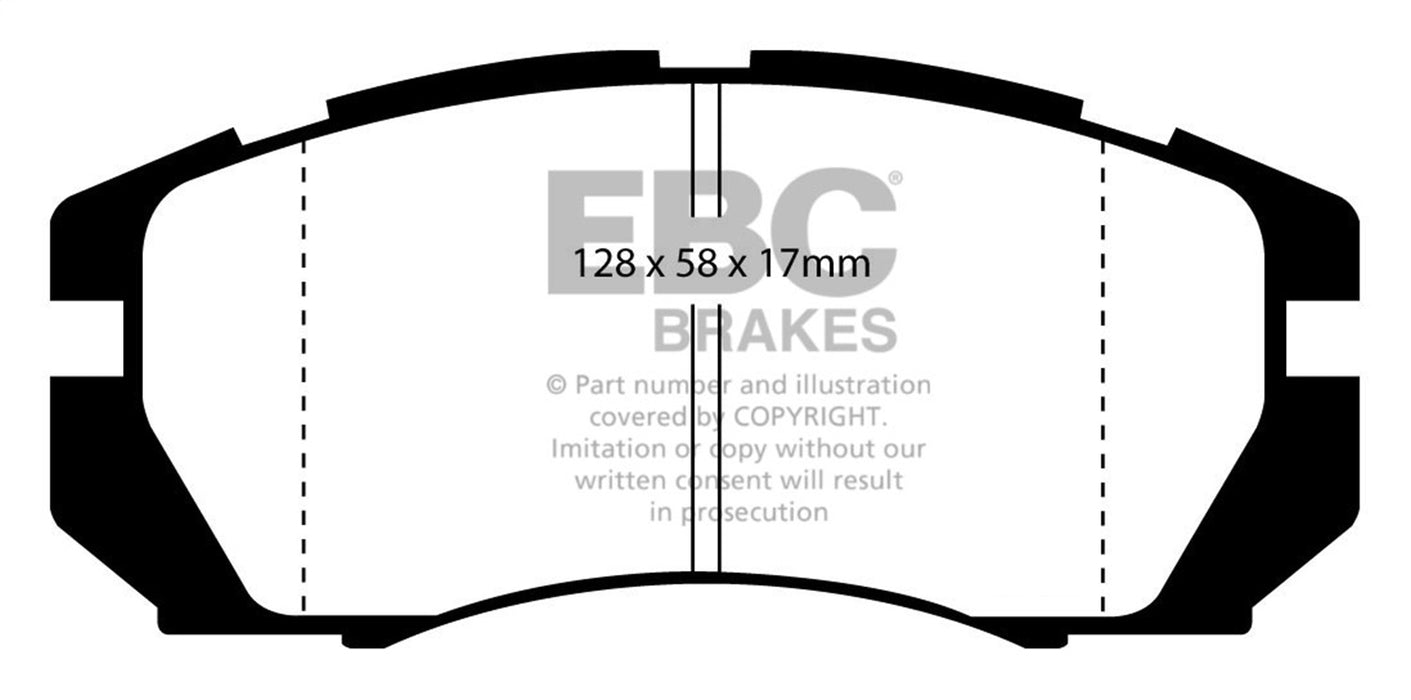 EBC Brakes DP5966NDX Bluestuff NDX Full Race Brake Pads - Truck Part Superstore