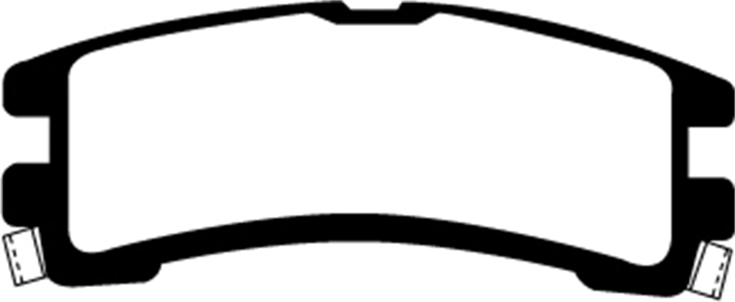 EBC Brakes DP61000 6000 Series Greenstuff Truck/SUV Brakes Disc Pads; FMSI Pad No. D401; - Truck Part Superstore