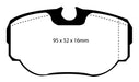 EBC Brakes DP61038 6000 Series Greenstuff Truck/SUV Brakes Disc Pads - Truck Part Superstore