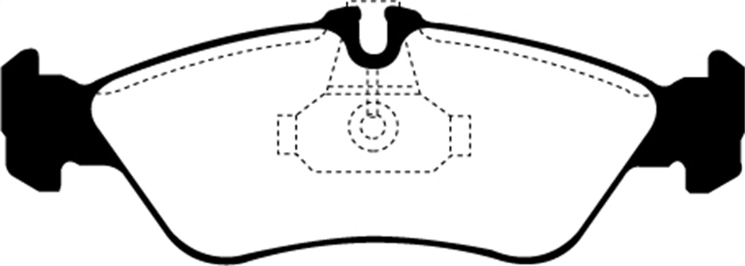 EBC Brakes DP61070 6000 Series Greenstuff Truck/SUV Brakes Disc Pads; FMSI Pad No. D1006; - Truck Part Superstore