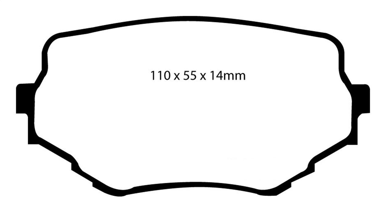 EBC Brakes DP61099 6000 Series Greenstuff Truck/SUV Brakes Disc Pads - Truck Part Superstore
