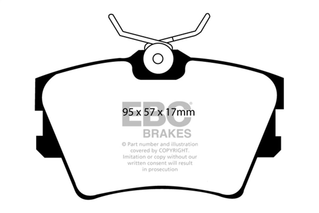 EBC Brakes DP61102 6000 Series Greenstuff Truck/SUV Brakes Disc Pads; FMSI Pad No. D706; - Truck Part Superstore