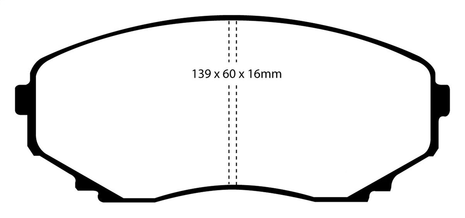 EBC Brakes DP61121 6000 Series Greenstuff Truck/SUV Brakes Disc Pads - Truck Part Superstore