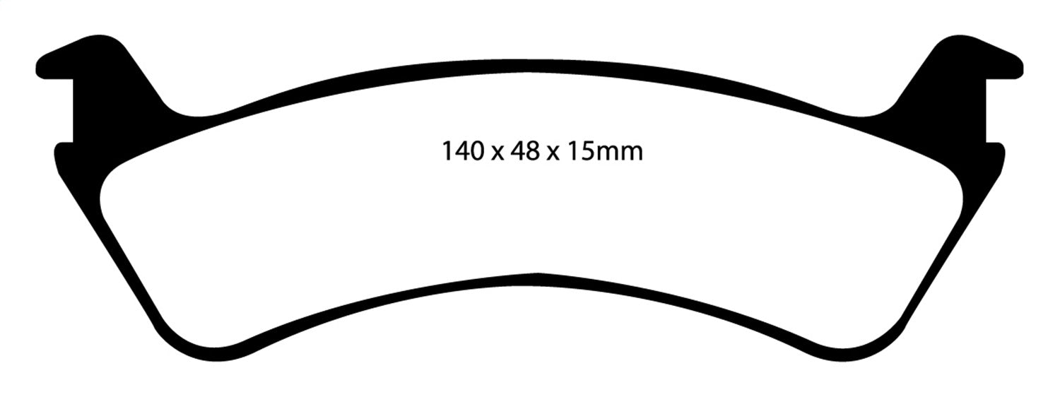 EBC Brakes DP61130 6000 Series Greenstuff Truck/SUV Brakes Disc Pads - Truck Part Superstore
