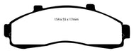 EBC Brakes DP61199 6000 Series Greenstuff Truck/SUV Brakes Disc Pads - Truck Part Superstore