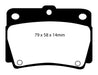 EBC Brakes DP61228 6000 Series Greenstuff Truck/SUV Brakes Disc Pads; FMSI Pad No. D733; - Truck Part Superstore