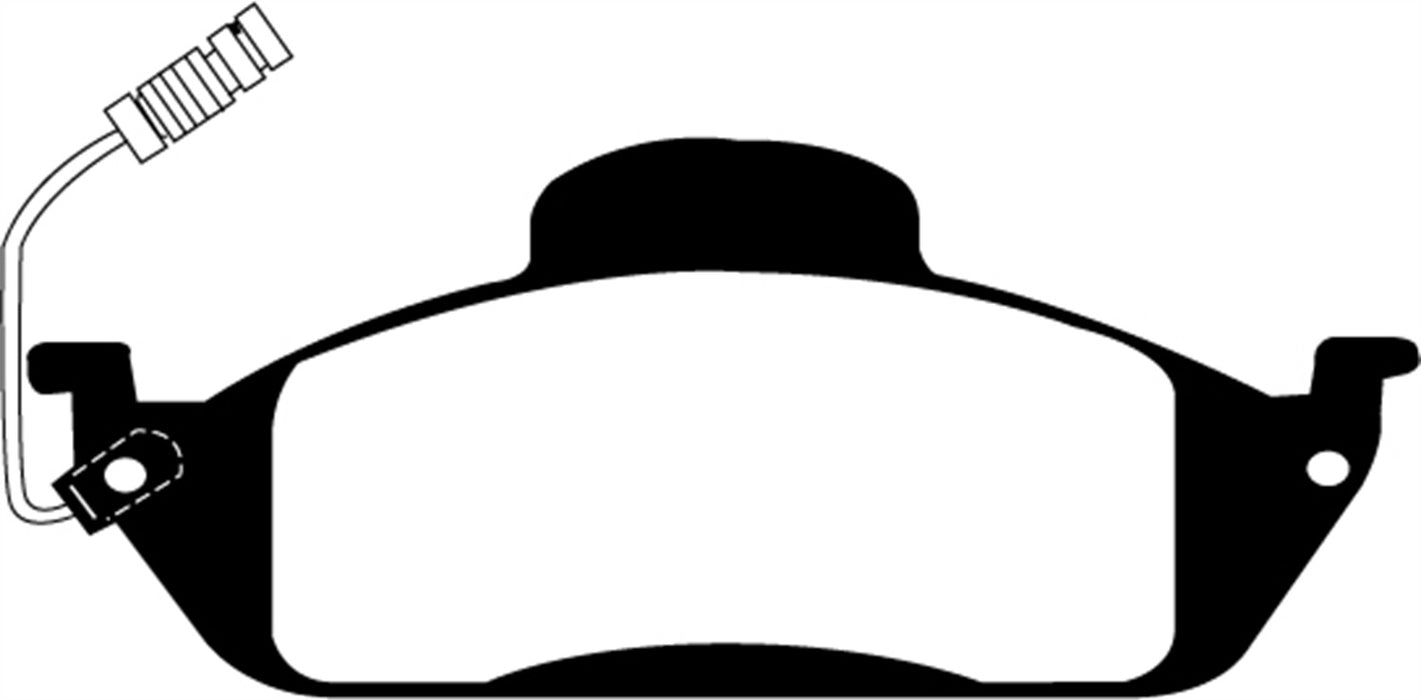 EBC Brakes DP61232 6000 Series Greenstuff Truck/SUV Brakes Disc Pads - Truck Part Superstore