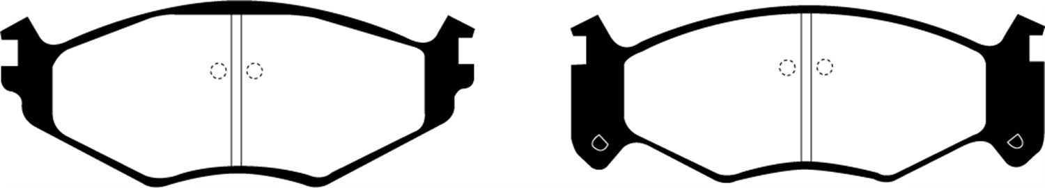 EBC Brakes DP61250 6000 Series Greenstuff Truck/SUV Brakes Disc Pads - Truck Part Superstore