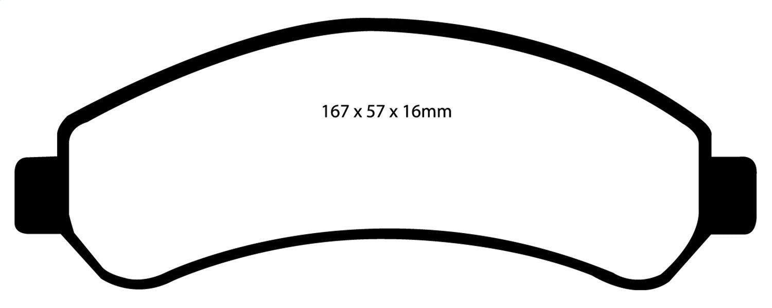 EBC Brakes DP61256 6000 Series Greenstuff Truck/SUV Brakes Disc Pads - Truck Part Superstore