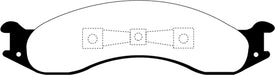 EBC Brakes DP61257 6000 Series Greenstuff Truck/SUV Brakes Disc Pads; FMSI Pad No. D557; - Truck Part Superstore