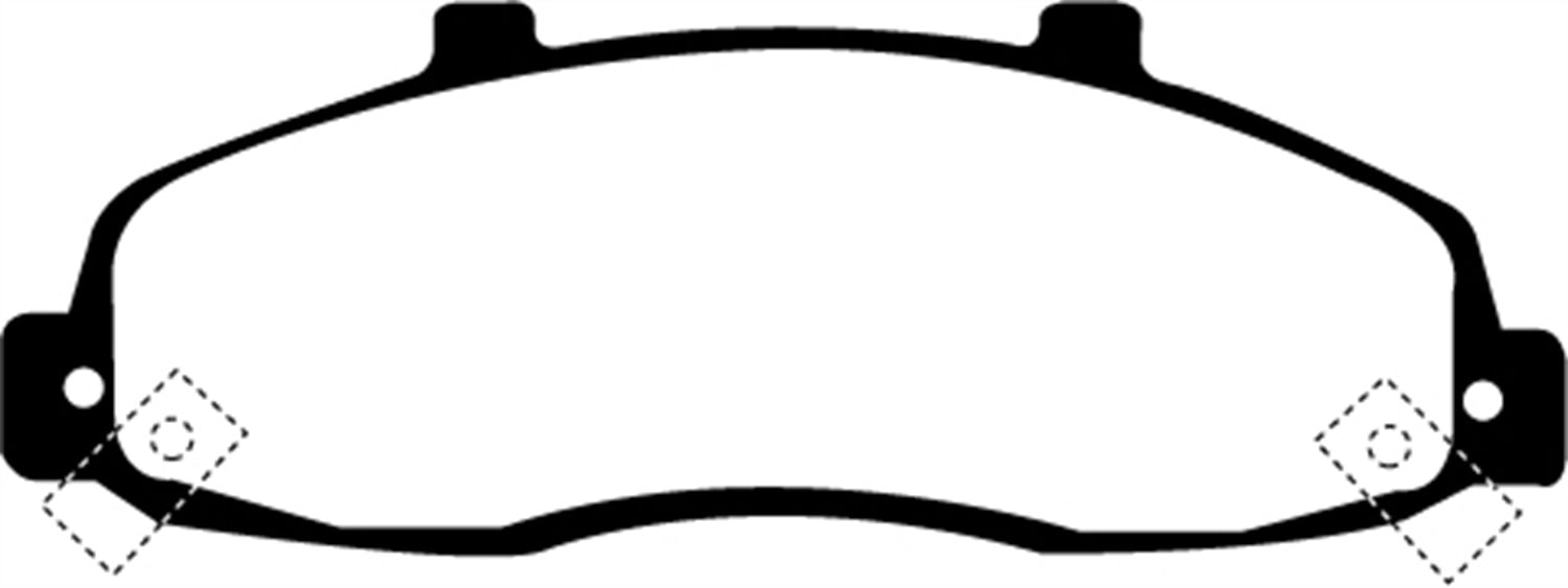 EBC Brakes DP61259 6000 Series Greenstuff Truck/SUV Brakes Disc Pads - Truck Part Superstore