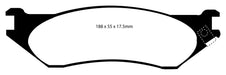 EBC Brakes DP61267 6000 Series Greenstuff Truck/SUV Brakes Disc Pads - Truck Part Superstore