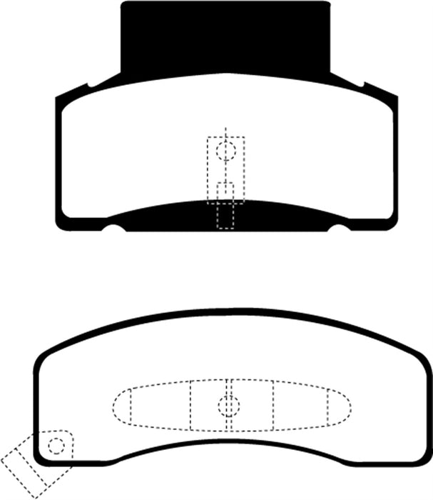 EBC Brakes DP61268 6000 Series Greenstuff Truck/SUV Brakes Disc Pads; FMSI Pad No. D459; - Truck Part Superstore