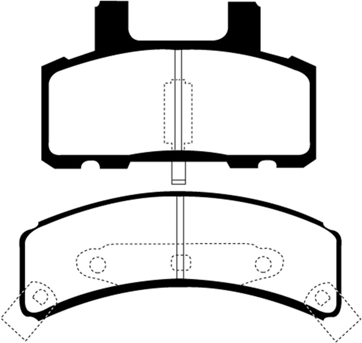EBC Brakes DP61273 6000 Series Greenstuff Truck/SUV Brakes Disc Pads - Truck Part Superstore