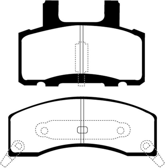 EBC Brakes DP61274 6000 Series Greenstuff Truck/SUV Brakes Disc Pads - Truck Part Superstore
