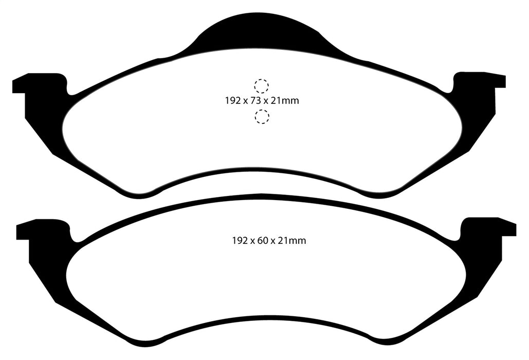 EBC Brakes DP61275 6000 Series Greenstuff Truck/SUV Brakes Disc Pads - Truck Part Superstore