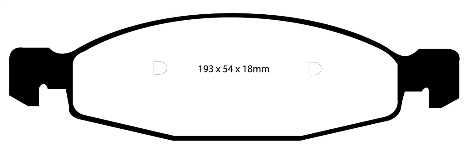 EBC Brakes DP61312 6000 Series Greenstuff Truck/SUV Brakes Disc Pads - Truck Part Superstore