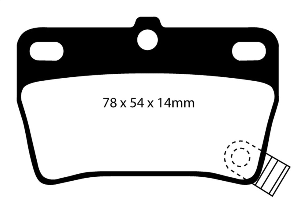 EBC Brakes DP61403 6000 Series Greenstuff Truck/SUV Brakes Disc Pads - Truck Part Superstore