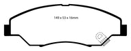 EBC Brakes DP61404 6000 Series Greenstuff Truck/SUV Brakes Disc Pads; FMSI Pad No. D774; - Truck Part Superstore