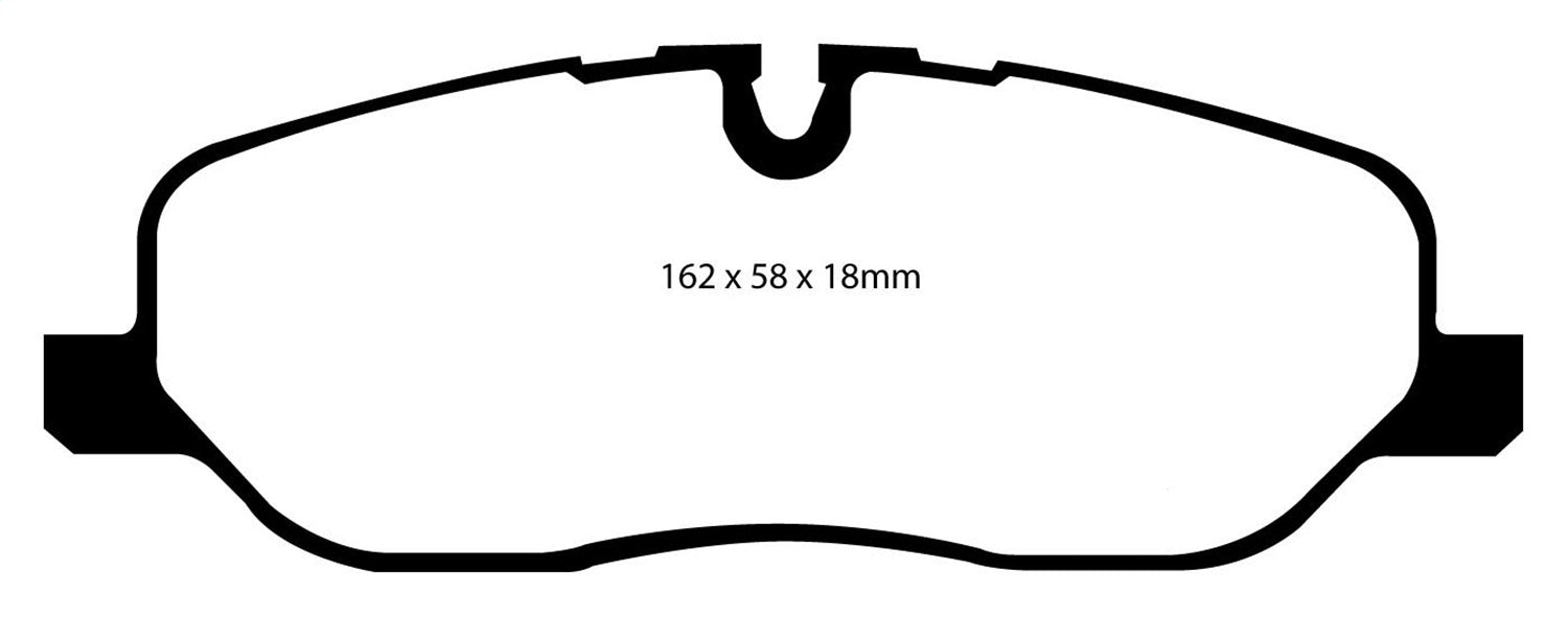 EBC Brakes DP61541 6000 Series Greenstuff Truck/SUV Brakes Disc Pads - Truck Part Superstore