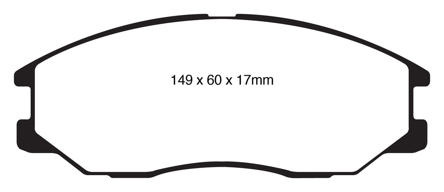 EBC Brakes DP61558 6000 Series Greenstuff Truck/SUV Brakes Disc Pads; FMSI Pad No. D955; - Truck Part Superstore