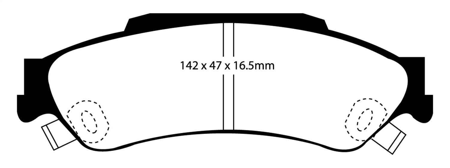 EBC Brakes DP61602 6000 Series Greenstuff Truck/SUV Brakes Disc Pads - Truck Part Superstore
