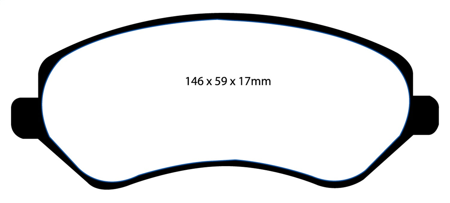 EBC Brakes DP61612 6000 Series Greenstuff Truck/SUV Brakes Disc Pads - Truck Part Superstore