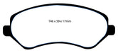 EBC Brakes DP61612 6000 Series Greenstuff Truck/SUV Brakes Disc Pads - Truck Part Superstore