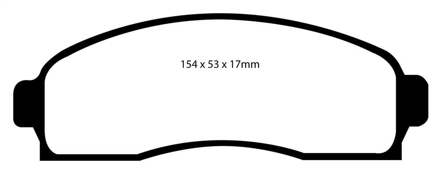 EBC Brakes DP61617 6000 Series Greenstuff Truck/SUV Brakes Disc Pads - Truck Part Superstore