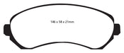 EBC Brakes DP61628 6000 Series Greenstuff Truck/SUV Brakes Disc Pads - Truck Part Superstore