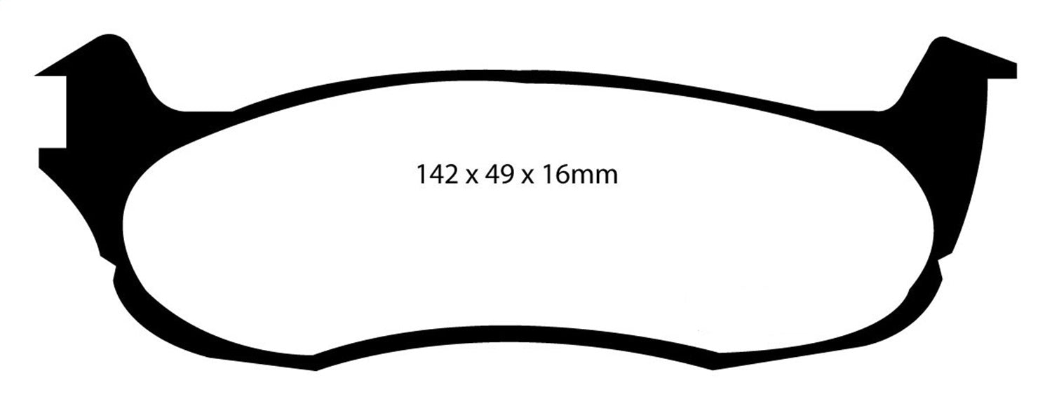 EBC Brakes DP61633 6000 Series Greenstuff Truck/SUV Brakes Disc Pads - Truck Part Superstore
