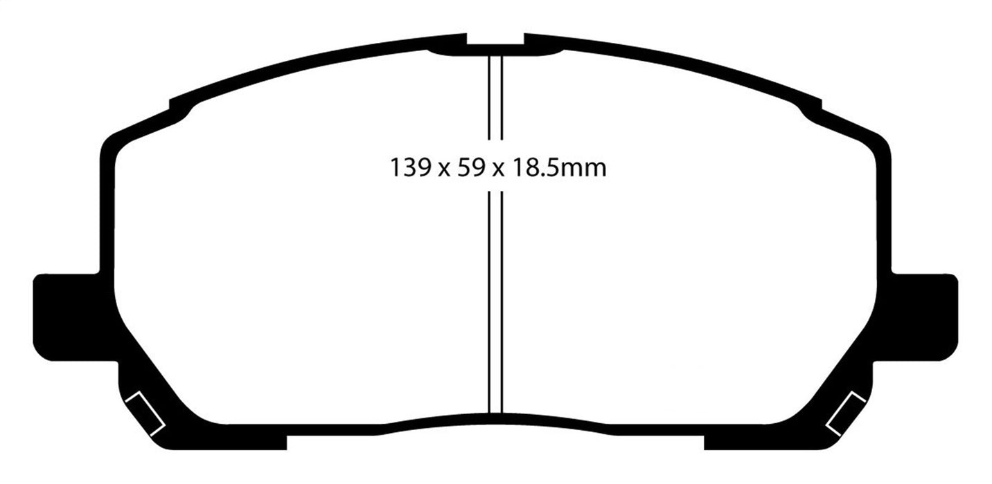 EBC Brakes DP61634 6000 Series Greenstuff Truck/SUV Brakes Disc Pads - Truck Part Superstore