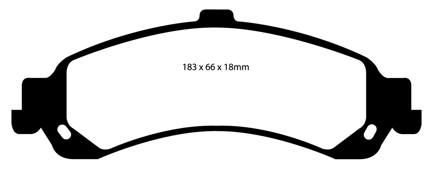 EBC Brakes DP61635 6000 Series Greenstuff Truck/SUV Brakes Disc Pads - Truck Part Superstore
