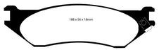 EBC Brakes DP61638 6000 Series Greenstuff Truck/SUV Brakes Disc Pads; FMSI Pad No. D897; - Truck Part Superstore