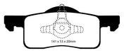 EBC Brakes DP61652 6000 Series Greenstuff Truck/SUV Brakes Disc Pads - Truck Part Superstore