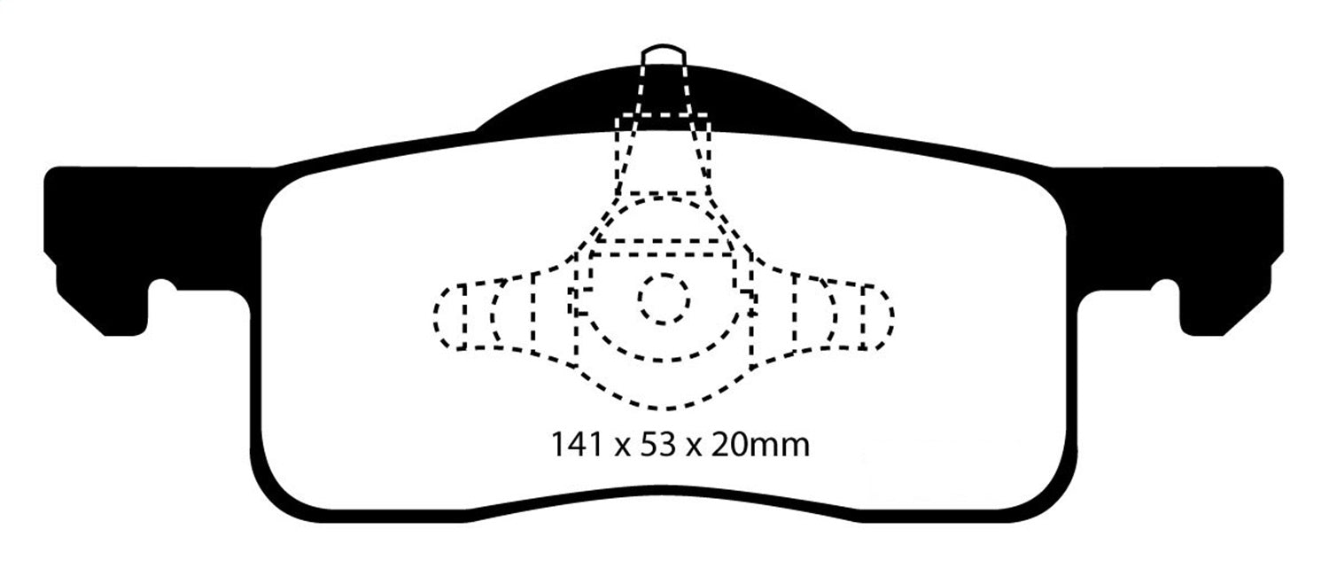 EBC Brakes DP61652 6000 Series Greenstuff Truck/SUV Brakes Disc Pads - Truck Part Superstore