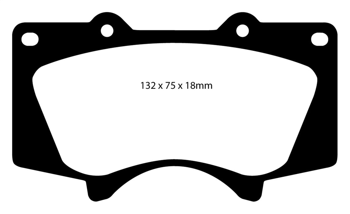 EBC Brakes DP61657 6000 Series Greenstuff Truck/SUV Brakes Disc Pads - Truck Part Superstore