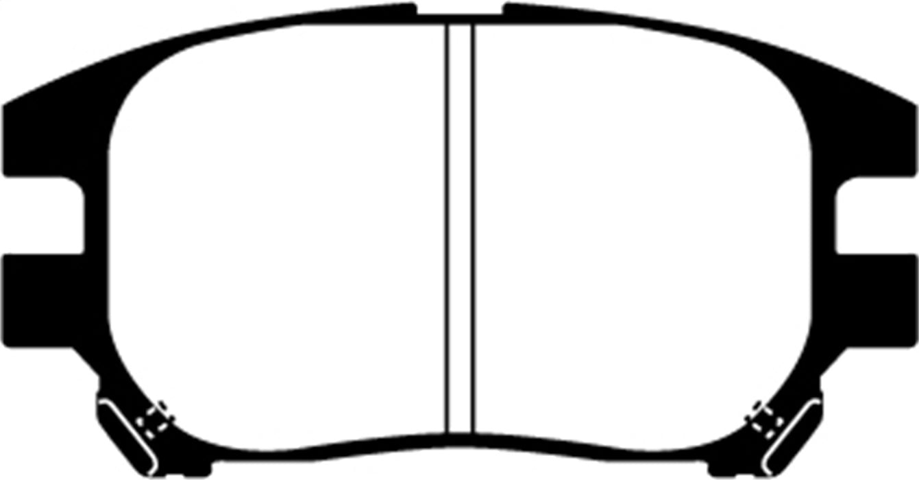 EBC Brakes DP61658 6000 Series Greenstuff Truck/SUV Brakes Disc Pads - Truck Part Superstore